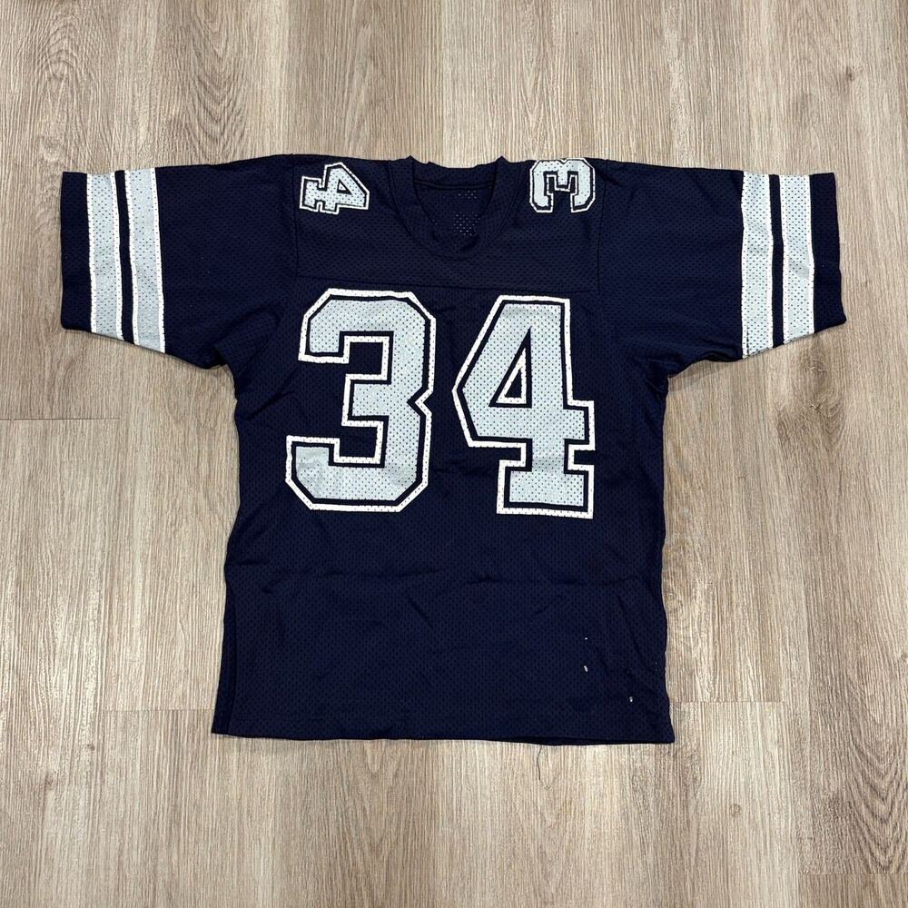 Vtg 80s NFL Sand Knit Dallas Cowboys Football Jersey Sz M Herschel Walker #34